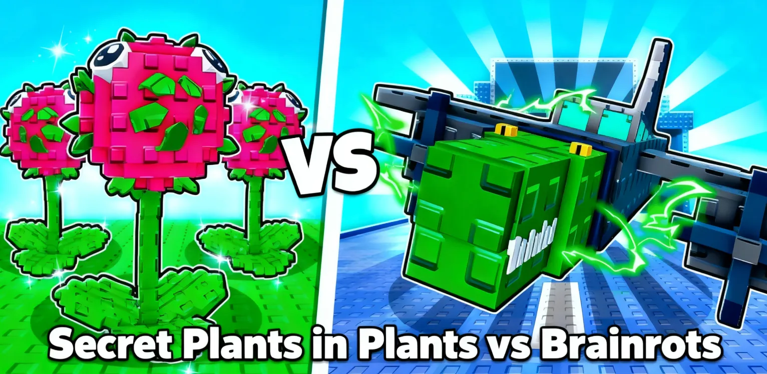 How to Unlock Secret Plants in plants vs Brainrots